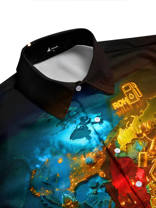 men's short sleeve shirt side view