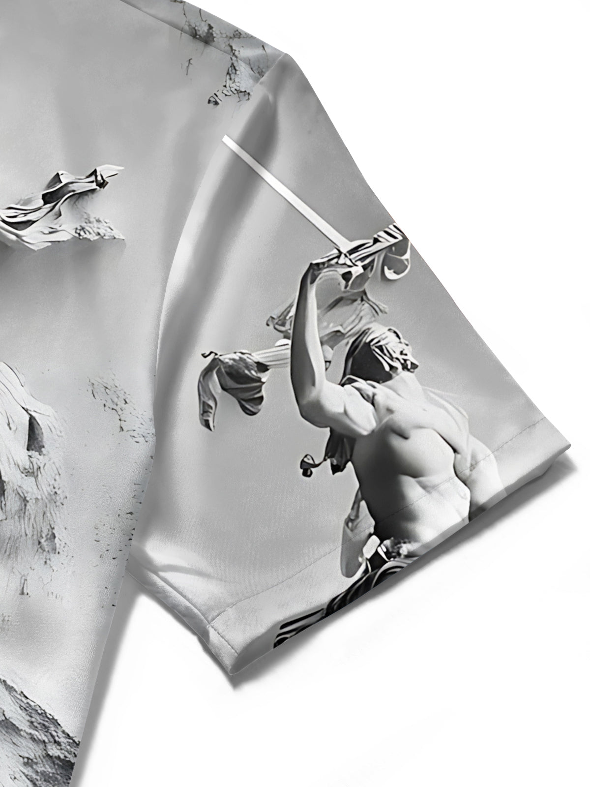 Sculpture Art Print Men's Pocket Short Sleeve Shirts