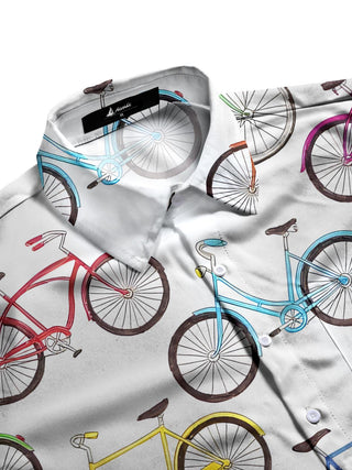 men's short sleeve shirt side view
