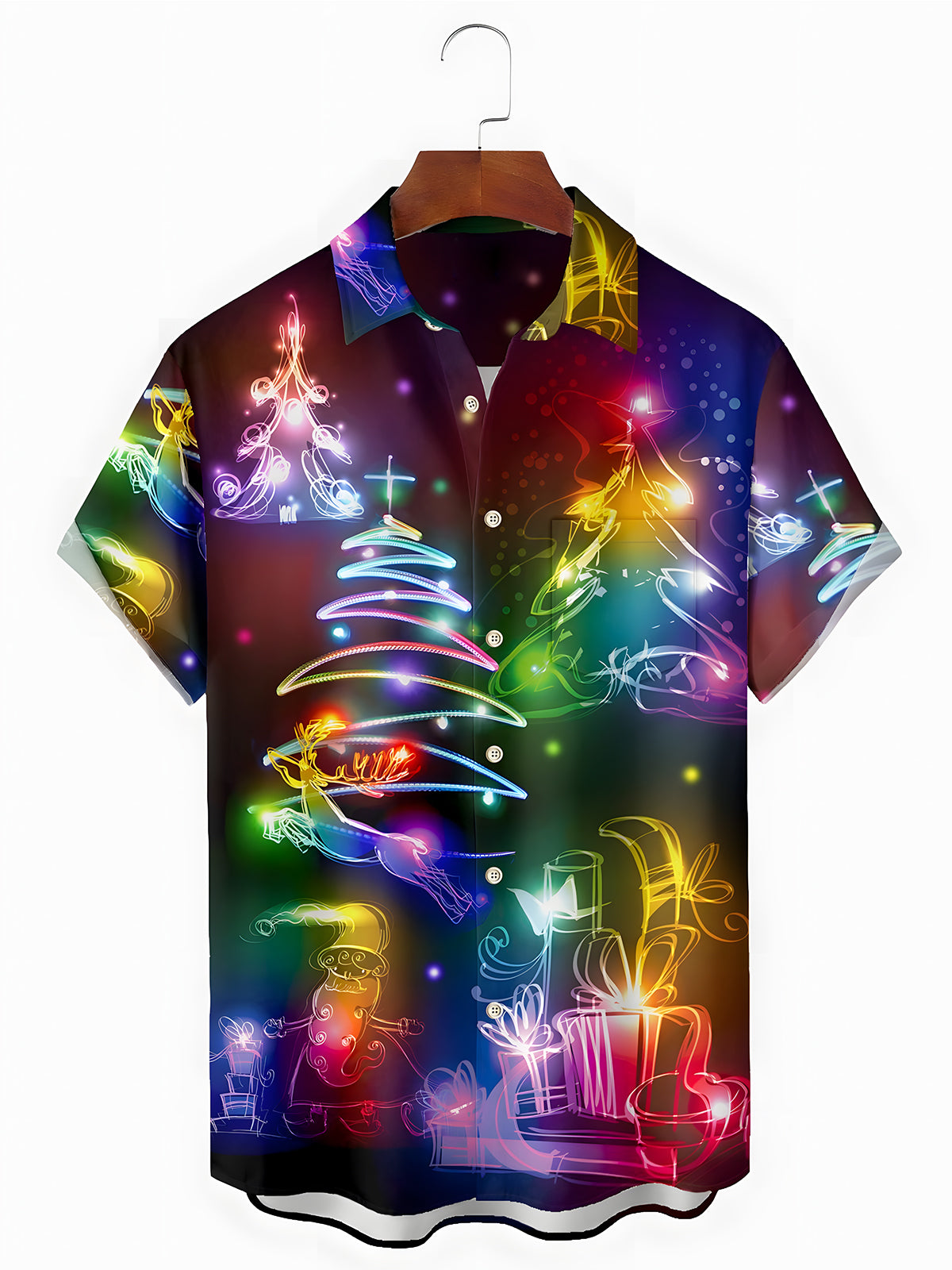 Christmas Men's Pocket Short Sleeve Shirts