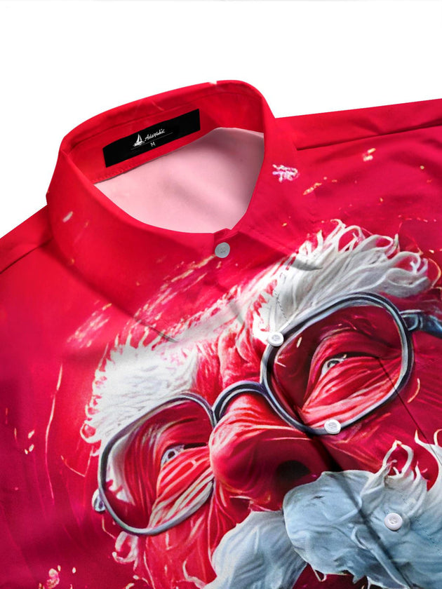 men's short sleeve shirt side view