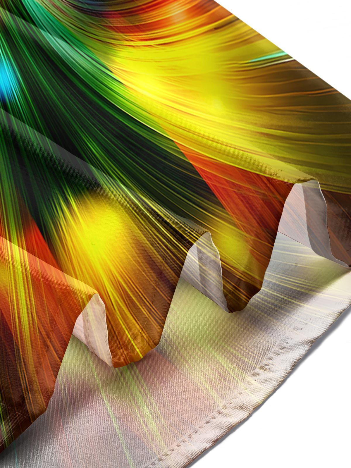 Tie Dye Abstract Men's Pocket Long Sleeve Shirts