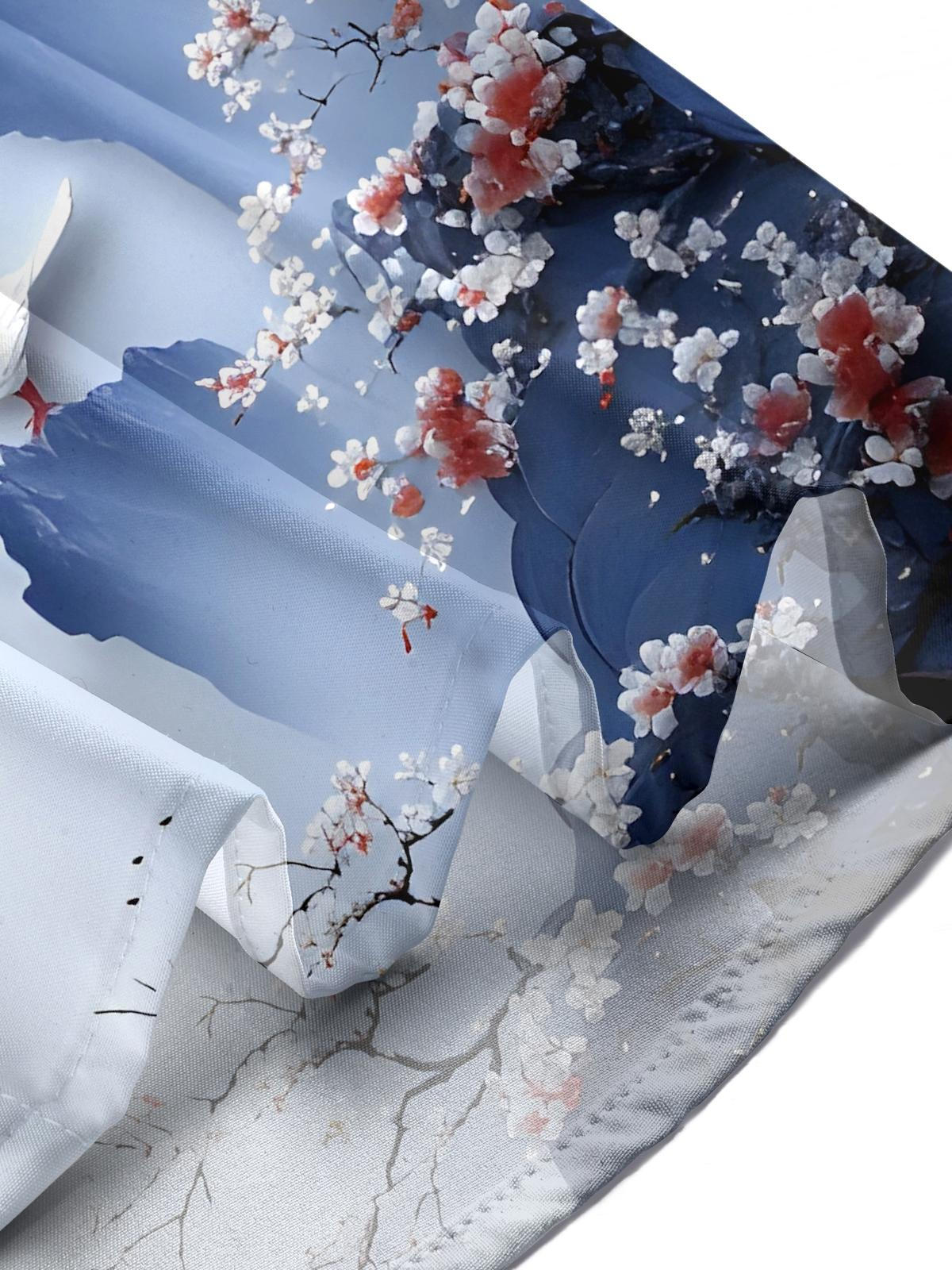 Floral Men's Pocket Short Sleeve Shirts