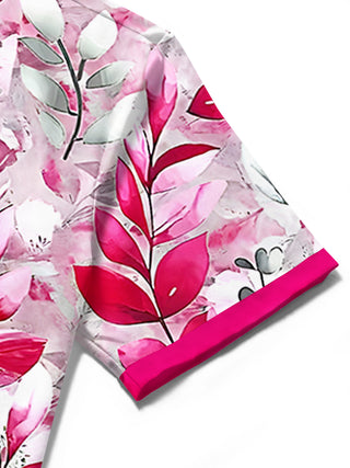 men's Hawaiian shirt close-up short sleeve