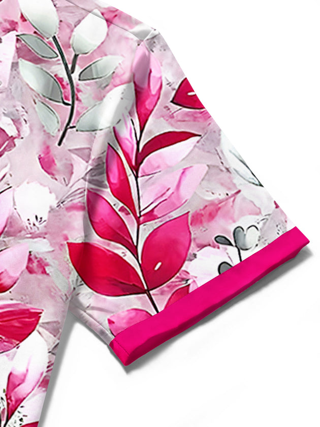 men's Hawaiian shirt close-up short sleeve