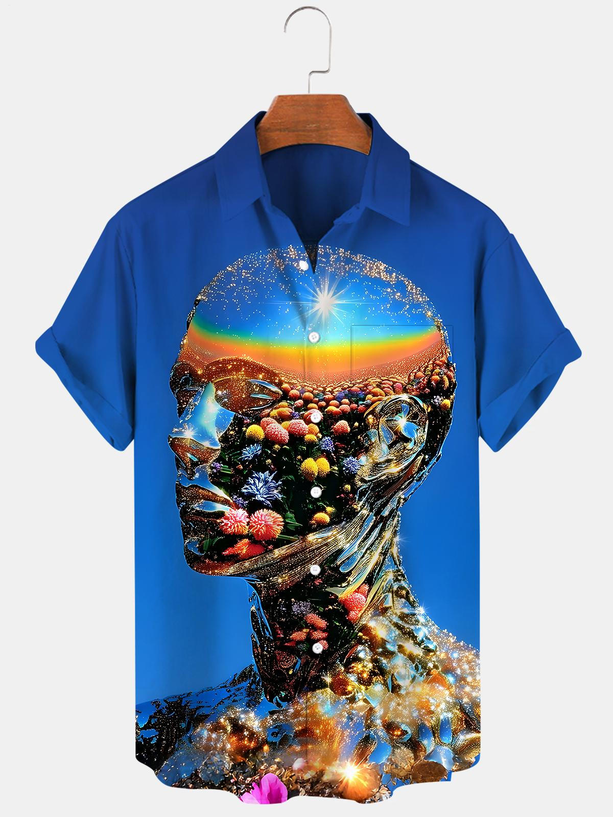 Art Men's Pocket Short Sleeve Shirts