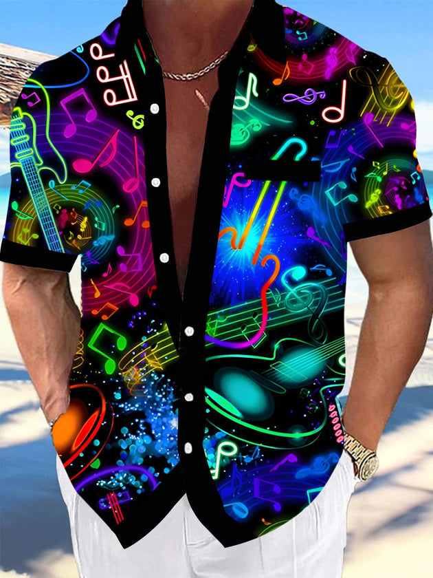 men's patterned sweater shirt front view