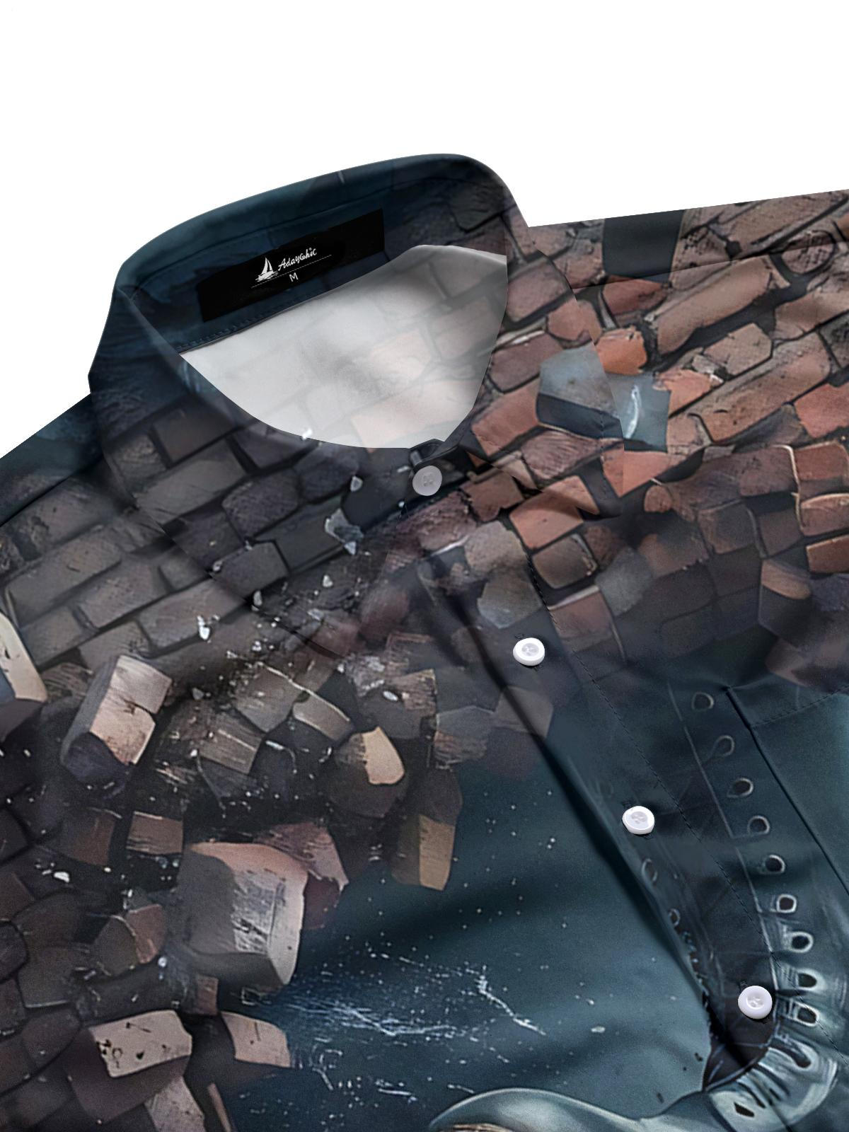 Boots Wall Art Print Men's Pocket Short Sleeve Shirts