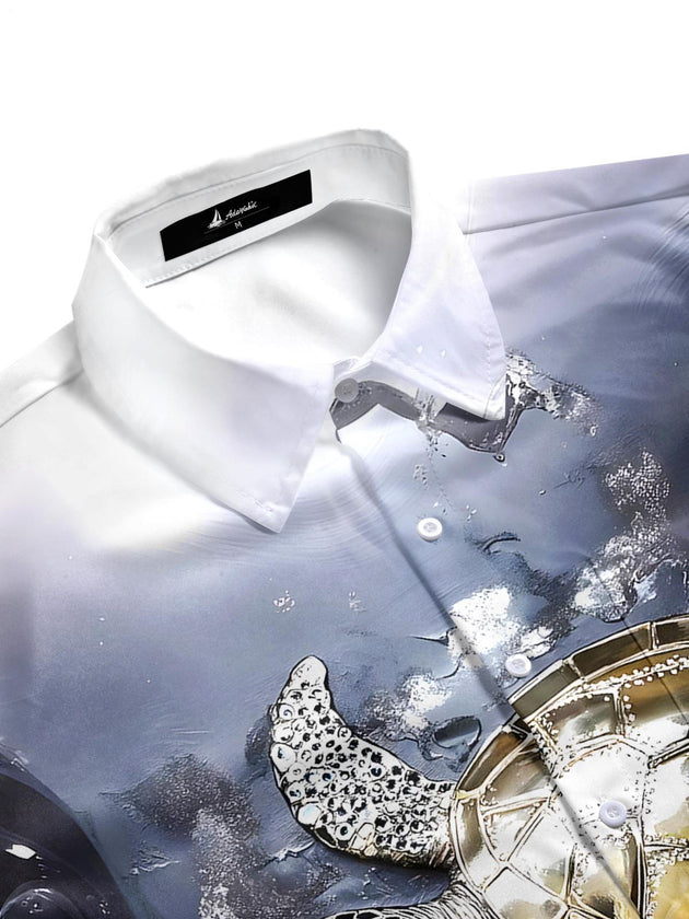 men's tropical shirt side view