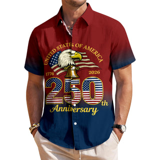 men's casual shirt close-up short sleeve