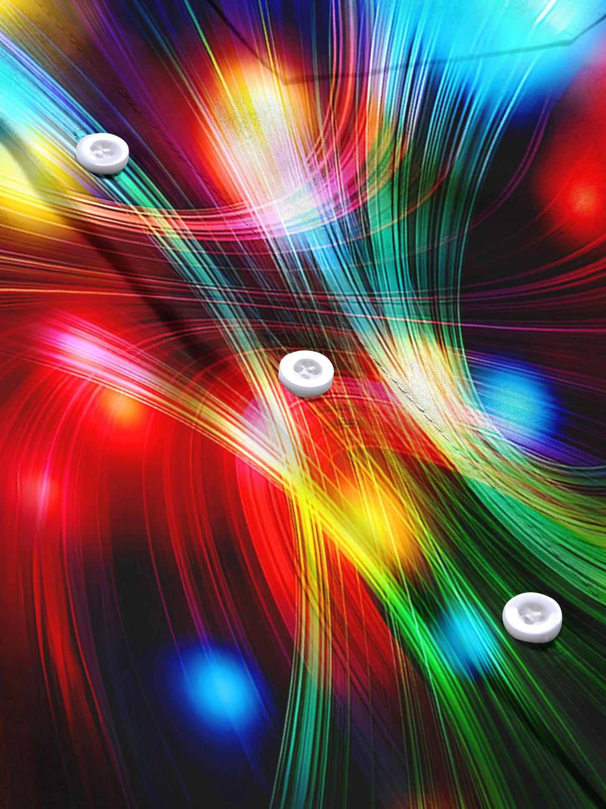 Tie Dye Abstract Men's Pocket Long Sleeve Shirts