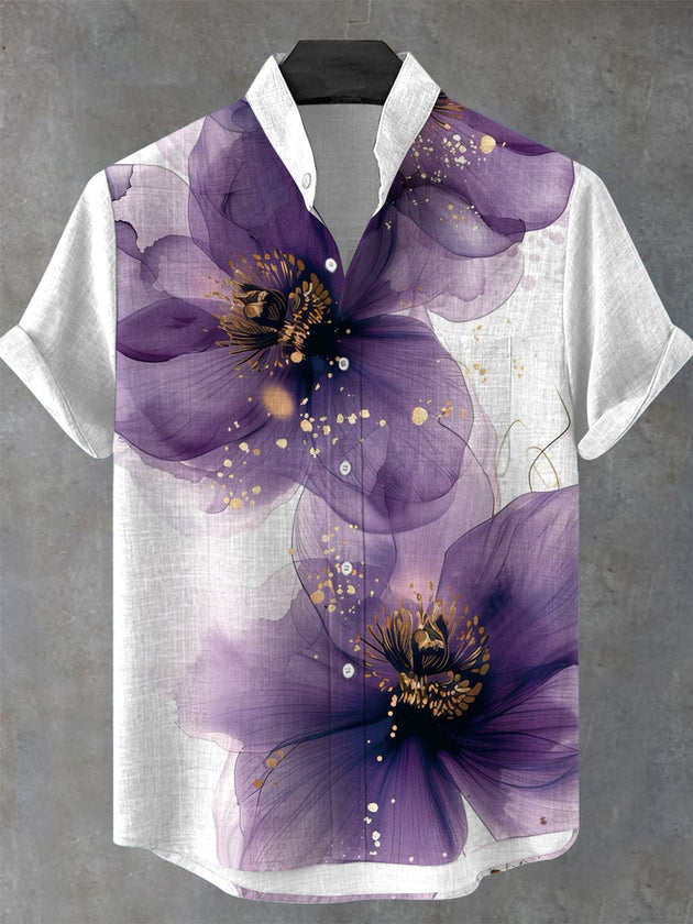 Men's floral short sleeve