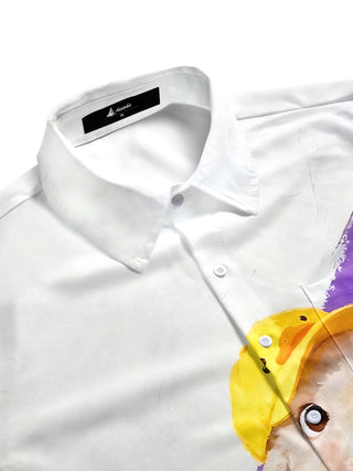 men's short sleeve shirt side view