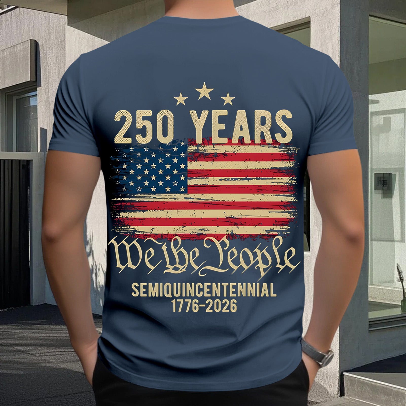 men's graphic print t-shirt Independence Day view 17