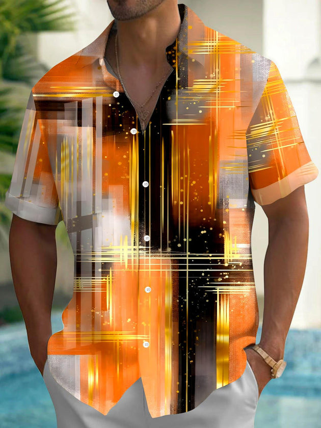 men's tie dye shirt front view