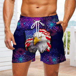 men's American flag print casual pants Independence Day view 21