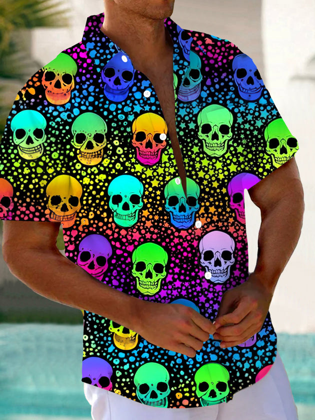 men's patterned sweater shirt front view