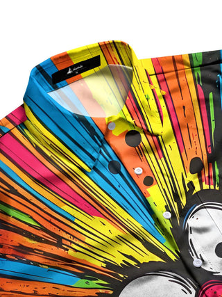 men's short sleeve shirt side view