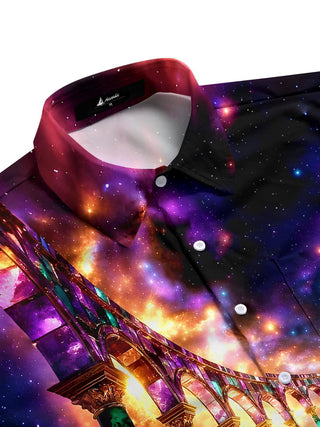 men's short sleeve shirt side view
