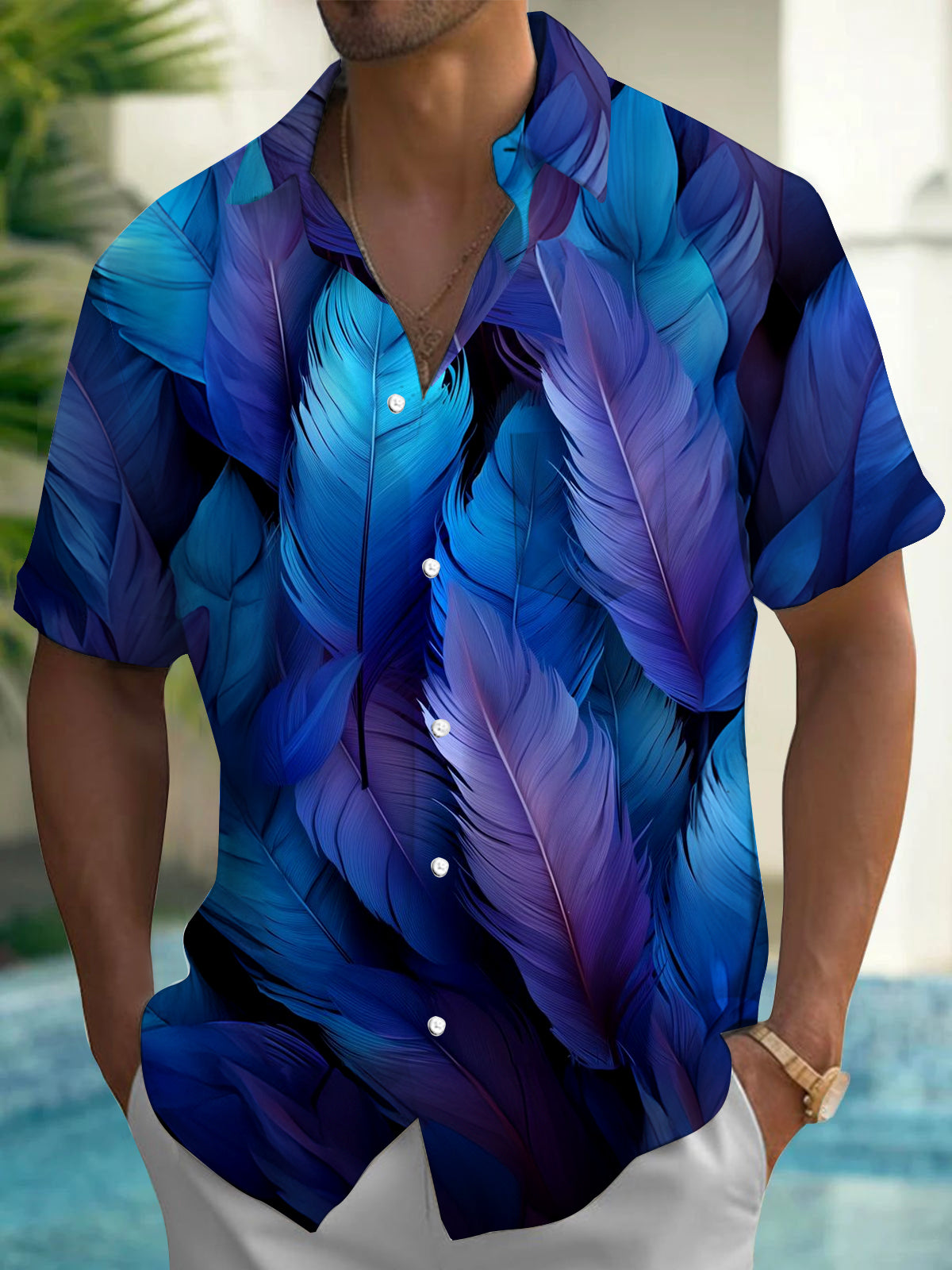 Feather Men's Pocket Short Sleeve Shirts