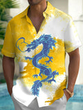 Dragon Men's Pocket Short Sleeve Shirts