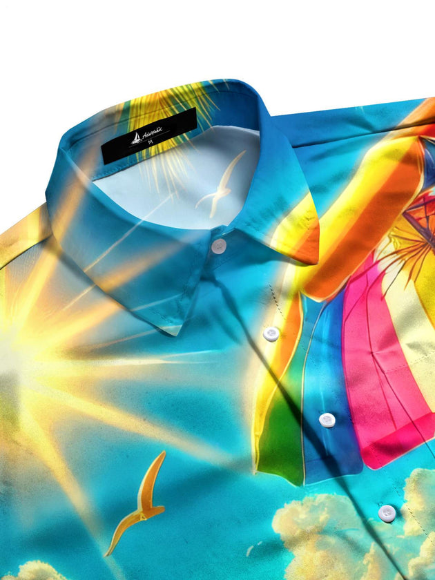 men's tropical shirt side view