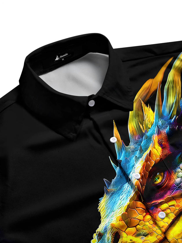 men's short sleeve shirt side view