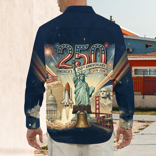 men's button up shirt Independence Day view 28