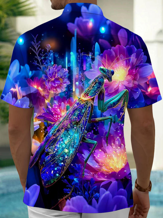 men's aloha shirt back view