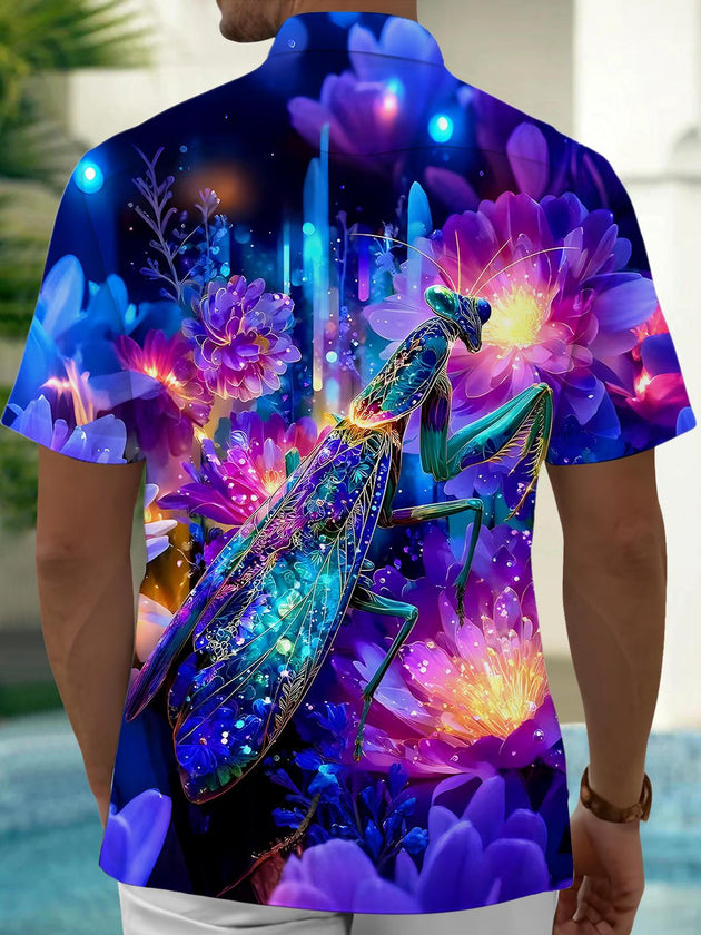 men's aloha shirt back view