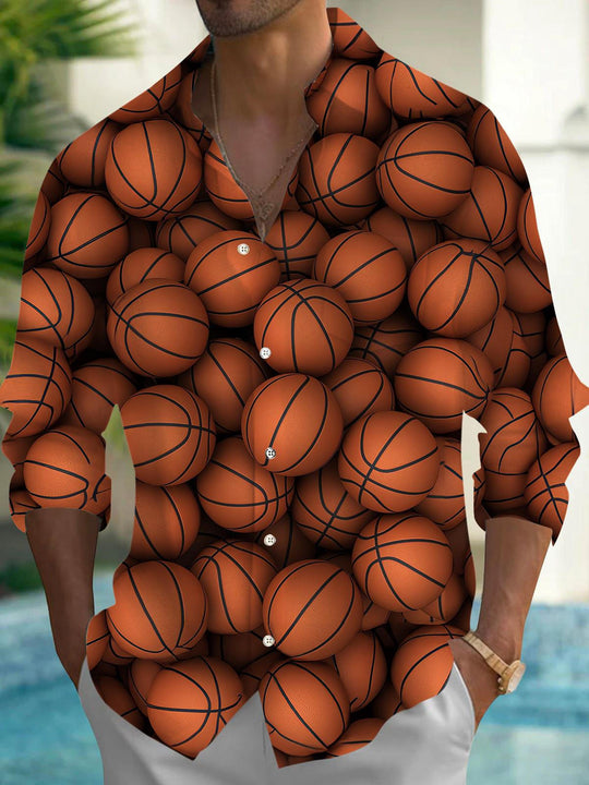 men's basketball print shirt front view