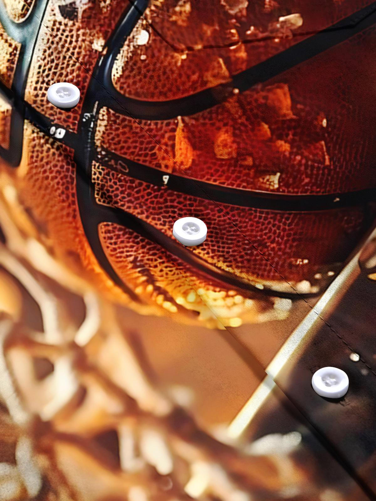 Basketball Print Men's Pocket Short Sleeve Shirts