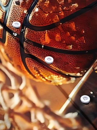 Men's basketball sports print short sleeve shirt flat lay pattern detail