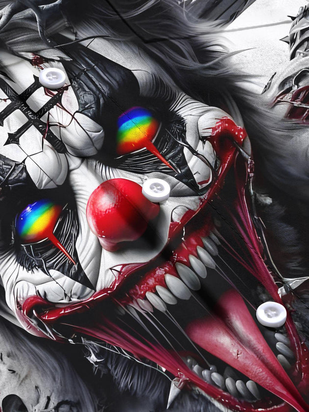 men's printed short sleeve flat lay shirt