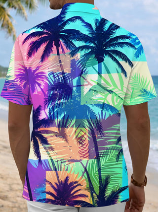 men's aloha shirt back view