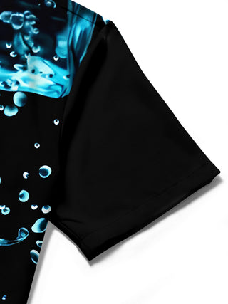men's Hawaiian shirt close-up short sleeve