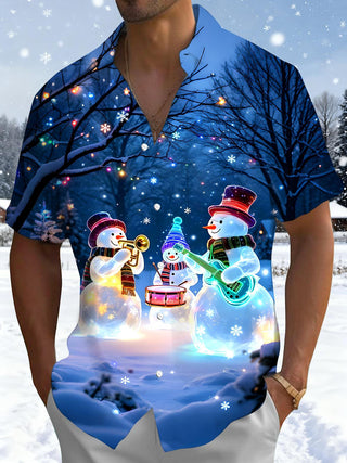 men's Christmas shirt front view holiday party