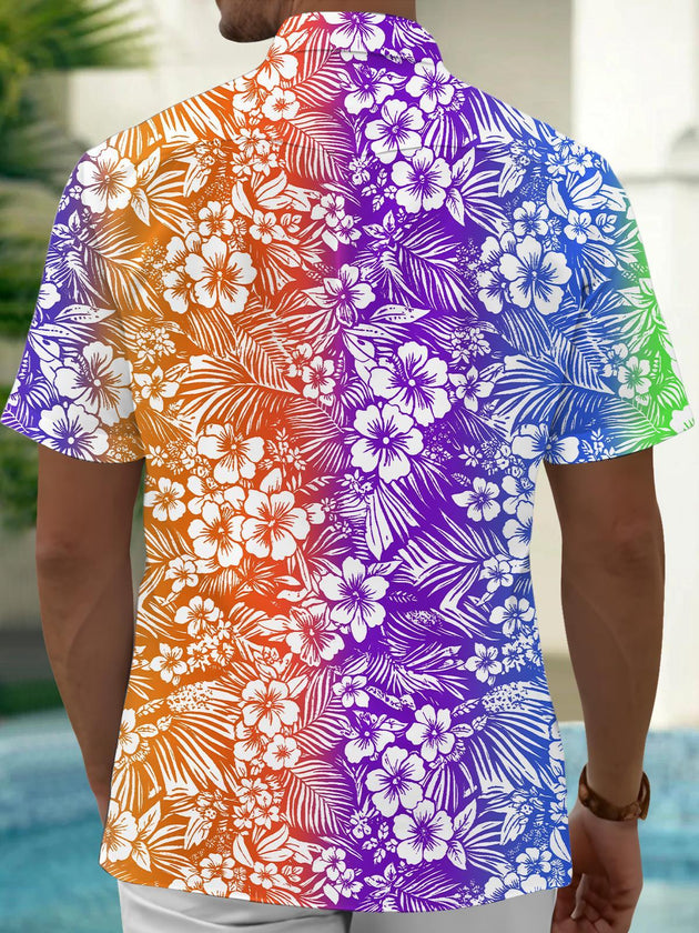 men's aloha shirt back view