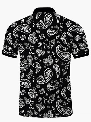 men's retro style shirt back view