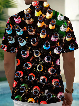 men's novelty print shirt back view