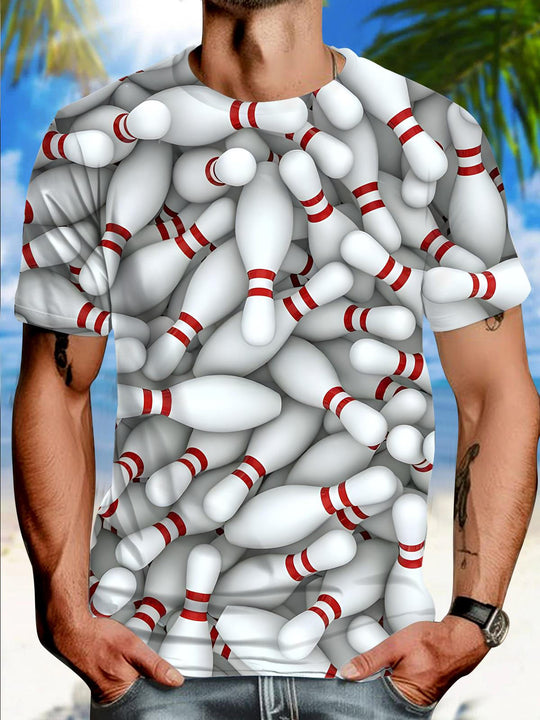 men's sports print graphic t-shirt front view
