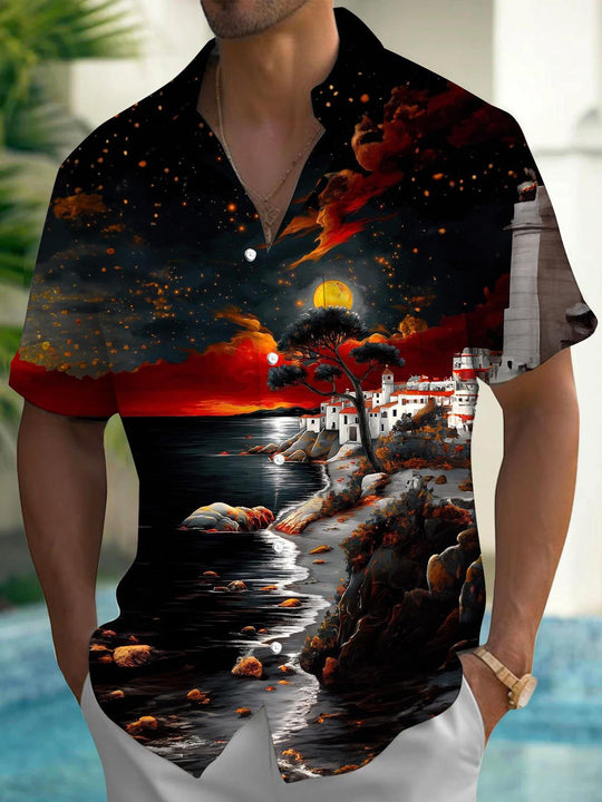 men's shirt front view beach vacation