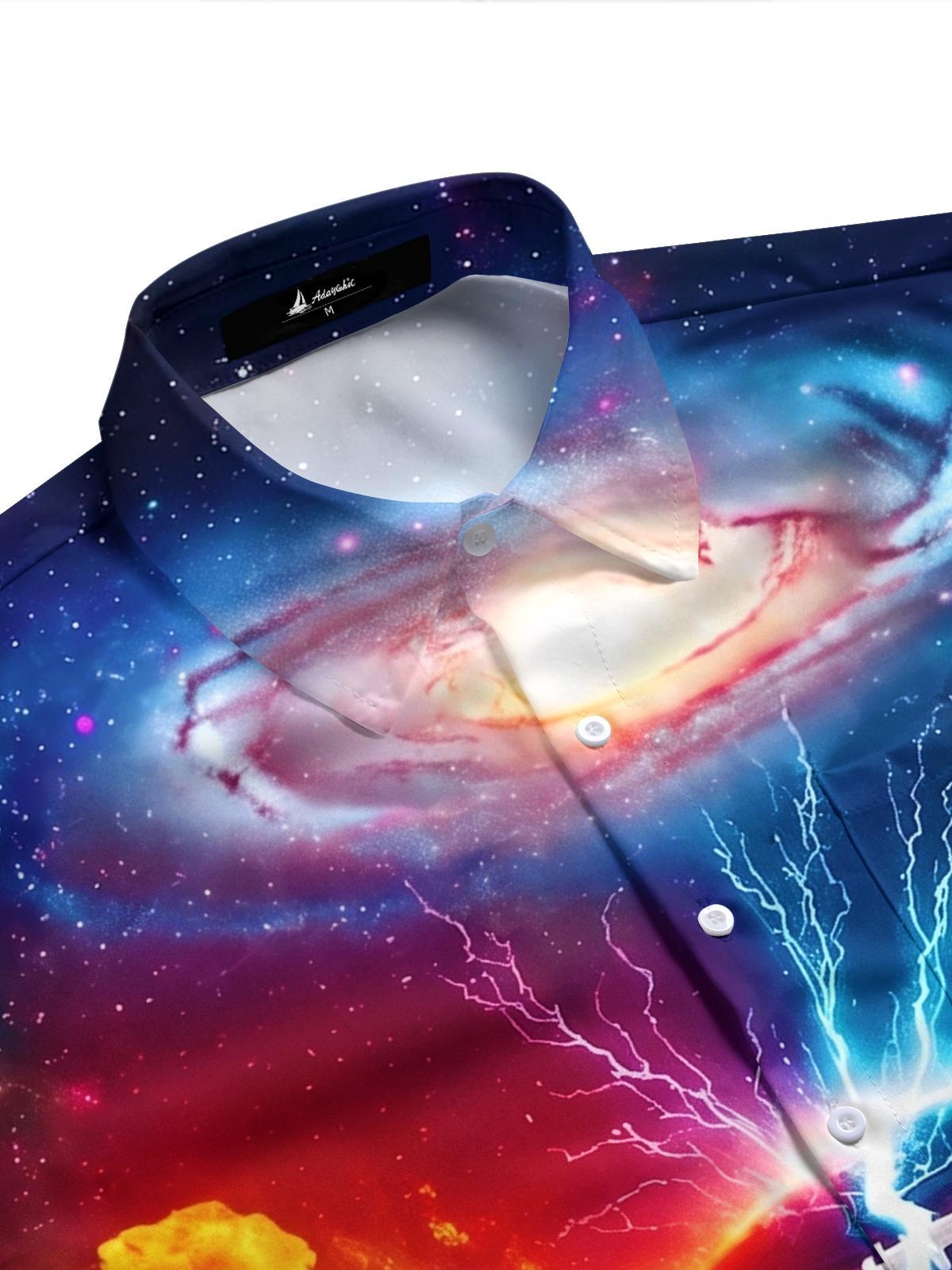 Ice & Fire Dark Rugby Sport Men's Pocket Short Sleeve Shirts