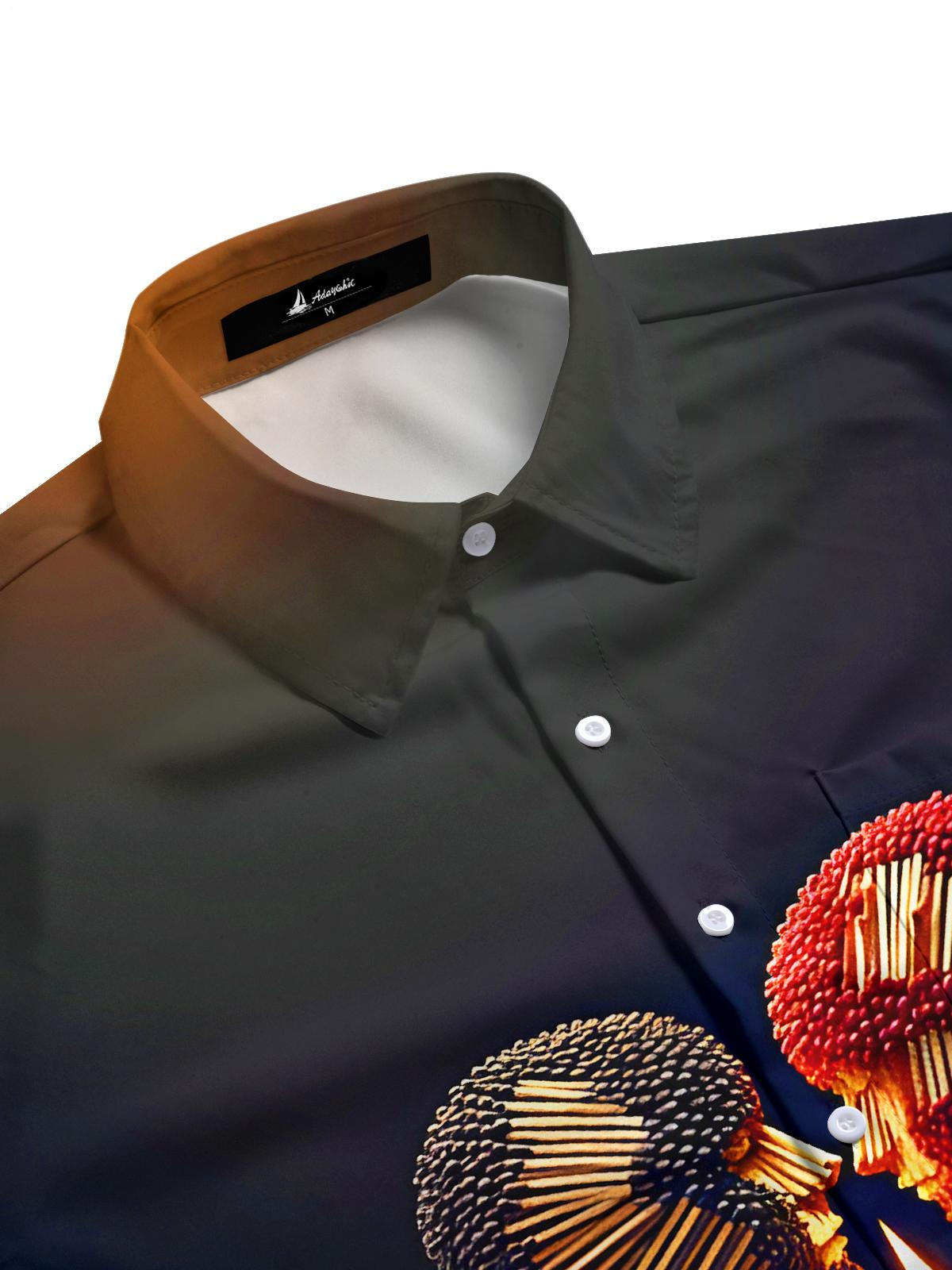 Fun Stick Figures Men's Pocket Short Sleeve Shirts