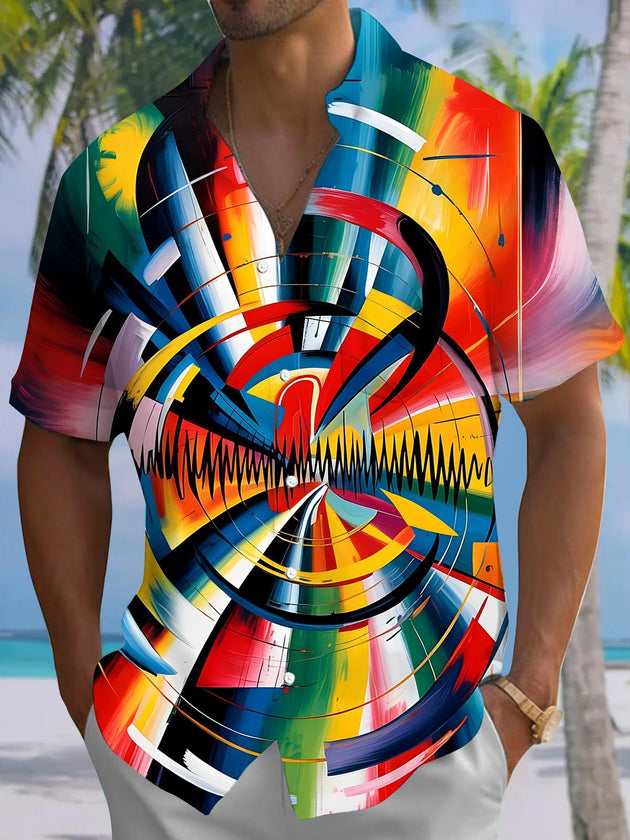 men's tie dye shirt front view