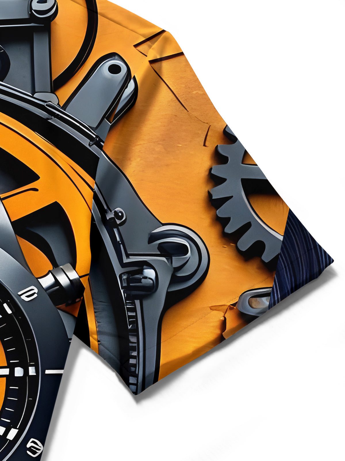 Watch Gear Wheel Men's Pocket Short Sleeve Shirts