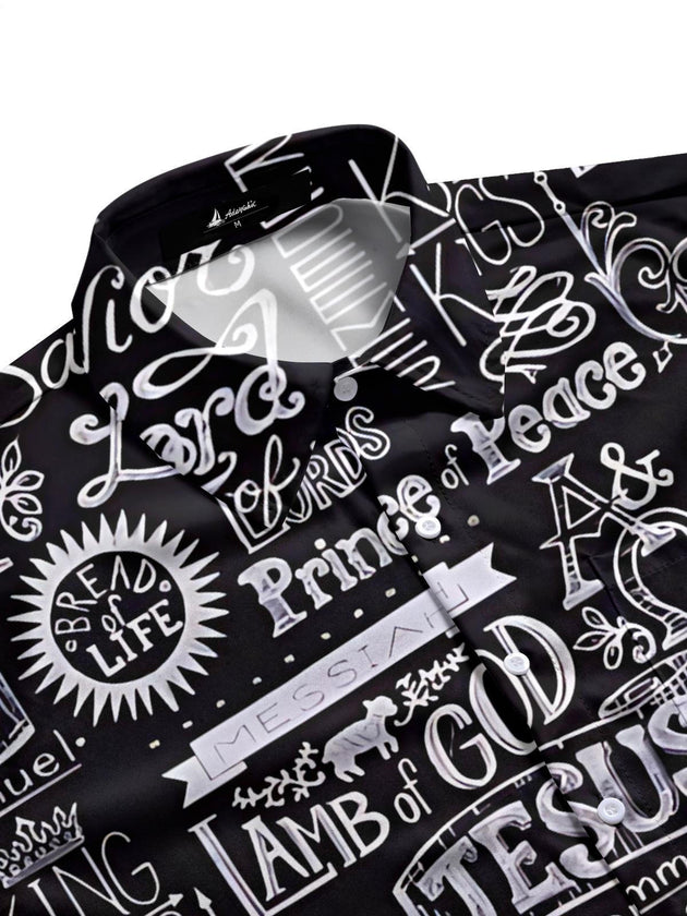 men's short sleeve shirt side view