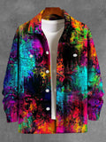 Tie Dye Long Sleeve Men's Jacket