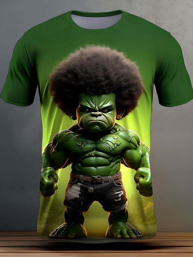 men's art print graphic t-shirt front view