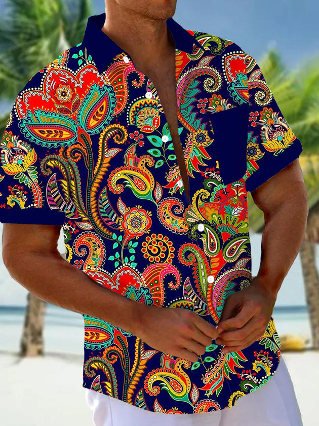 men's vintage style shirt front view